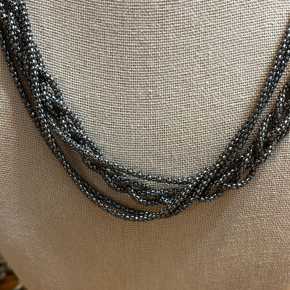 J Jill Gunmetal Color Strand Necklace - Picture 2 of 3